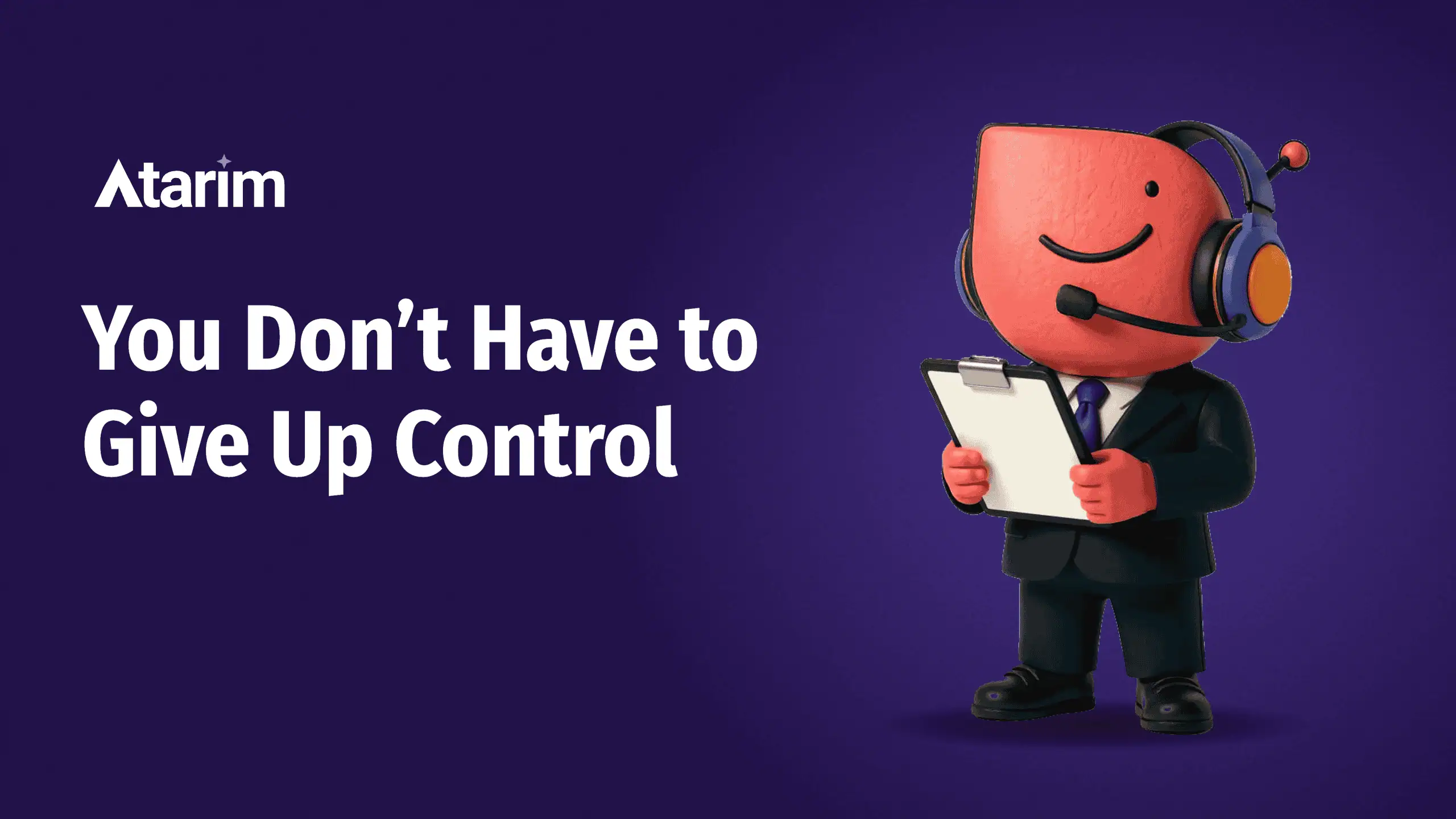 you don't have to give up control